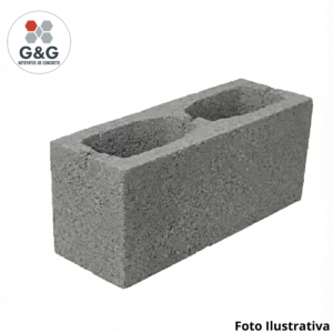 Bloco concreto aparente (14x19x39cm)