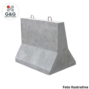Barreira New Jersey Dupla (0,61×0,81×1,50) – Natural