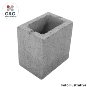 Meio Bloco de Concreto