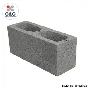 Bloco concreto aparente (09x19x39cm)
